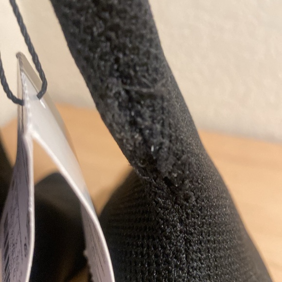 ZARA Open Toe Fabric Ankle Boots Black Sz 9 BRAND NEW W TAGS!! NEVER WORN - Picture 6 of 6